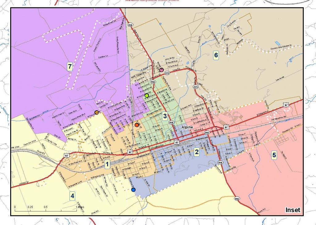 Alpine Isd - Maps Of Single Member Districts - Alpine Texas Map