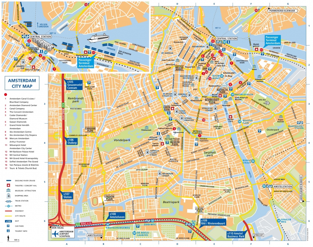 Amsterdam Attractions Map Pdf - Free Printable Tourist Map Amsterdam - Printable Tourist Map Of Amsterdam