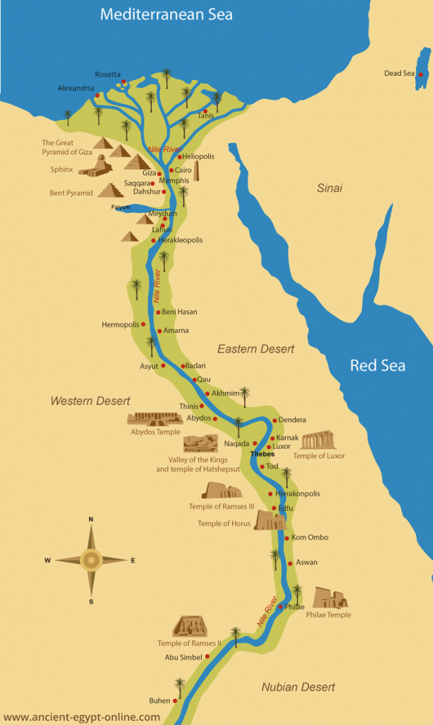 Ancient Egypt Maps - Ancient Egypt Map Printable
