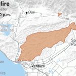 Animated Map: Watch As The Thomas Fire Explodes In Ventura County   Ventura California Map