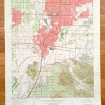 Antique San Bernardino California 1954 Us Geological Survey | Etsy   Printable Map Of Riverside County