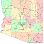 Arizona Printable Map   Free Printable Map Of Arizona