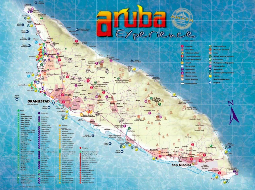 Aruba Maps | Printable Maps Of Aruba For Download - Printable Map Of Aruba