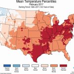 Assessing The U.s. Climate In February 2017 | News | National   Texas Temperature Map