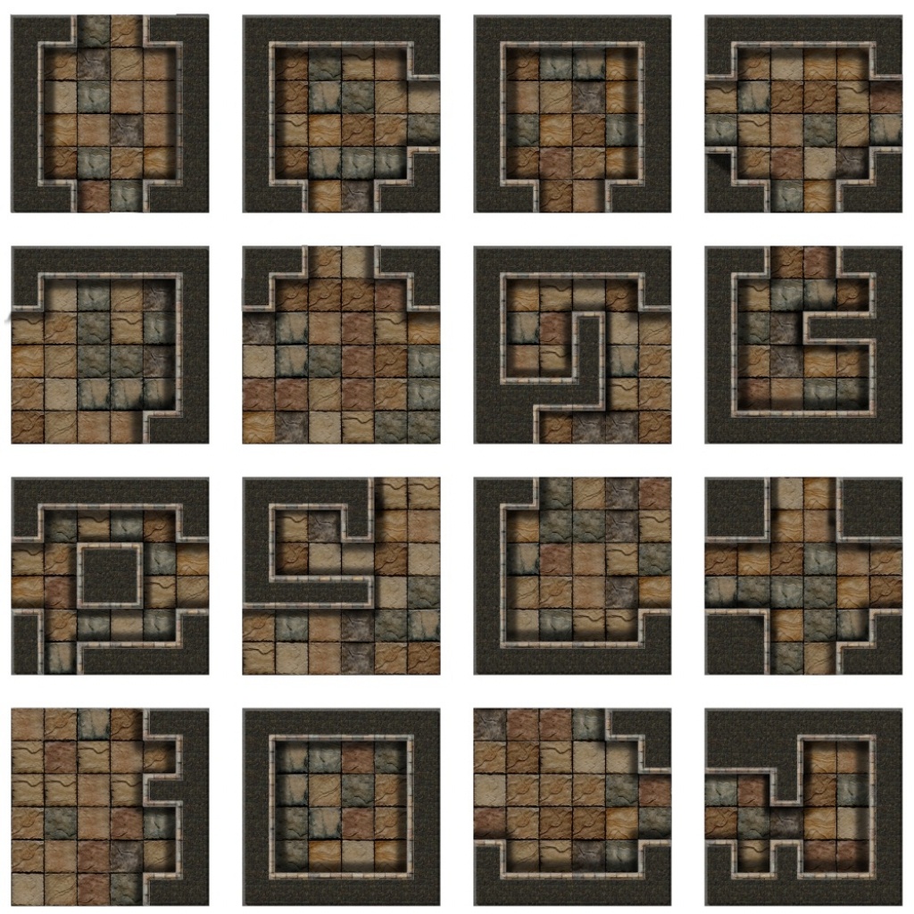 Assets/map Assets/2011-Fantasy/fantasy/tiles, Dungeon, 87 6X6 - Printable D&amp;amp;d Map Tiles