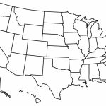 At Clipart Of United States Map The Us Black And White Printable   Blank Us State Map Printable