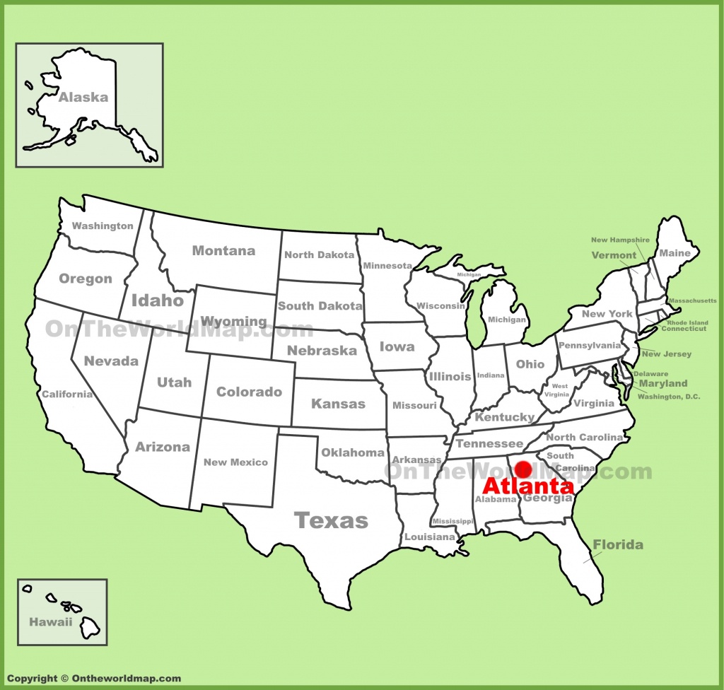 Atlanta Location On The U.s. Map - Atlanta Texas Map