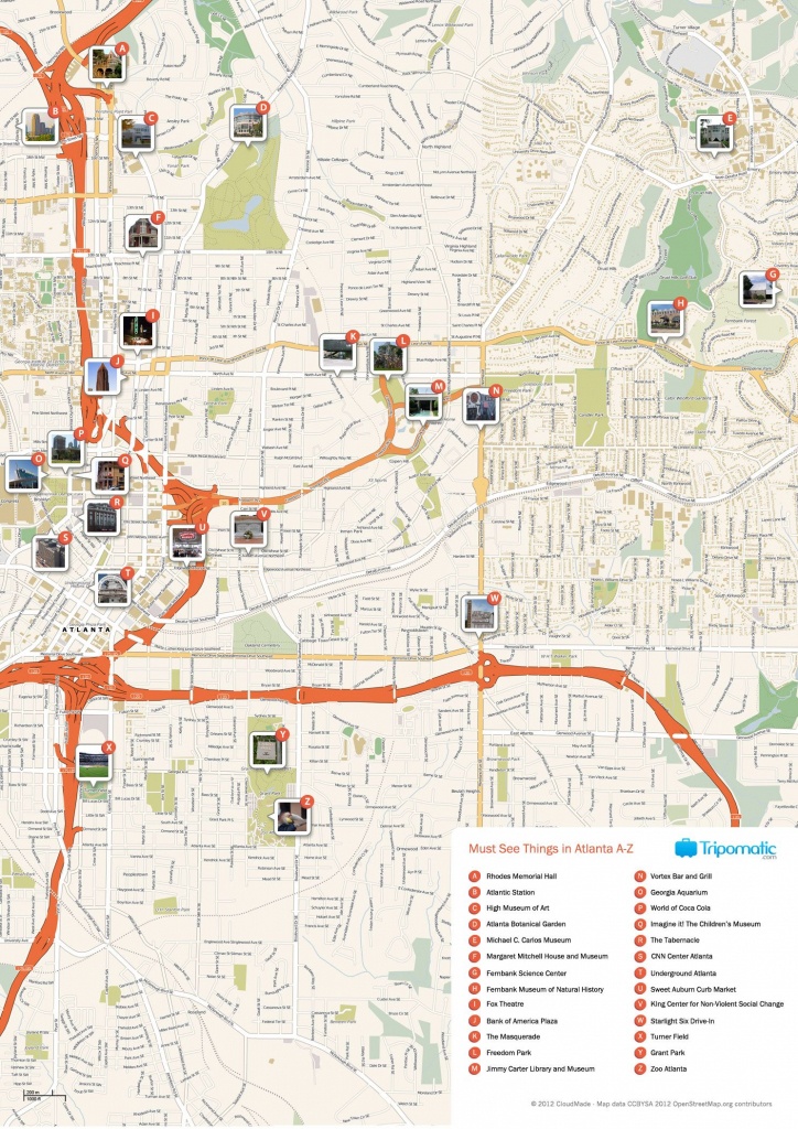 Atlanta Printable Tourist Map | Free Tourist Maps ✈ | Atlanta - Printable Map Of Atlanta