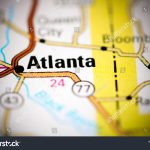 Atlanta Texas Usa On Map Stock Photo (Edit Now) 1198938619   Atlanta Texas Map