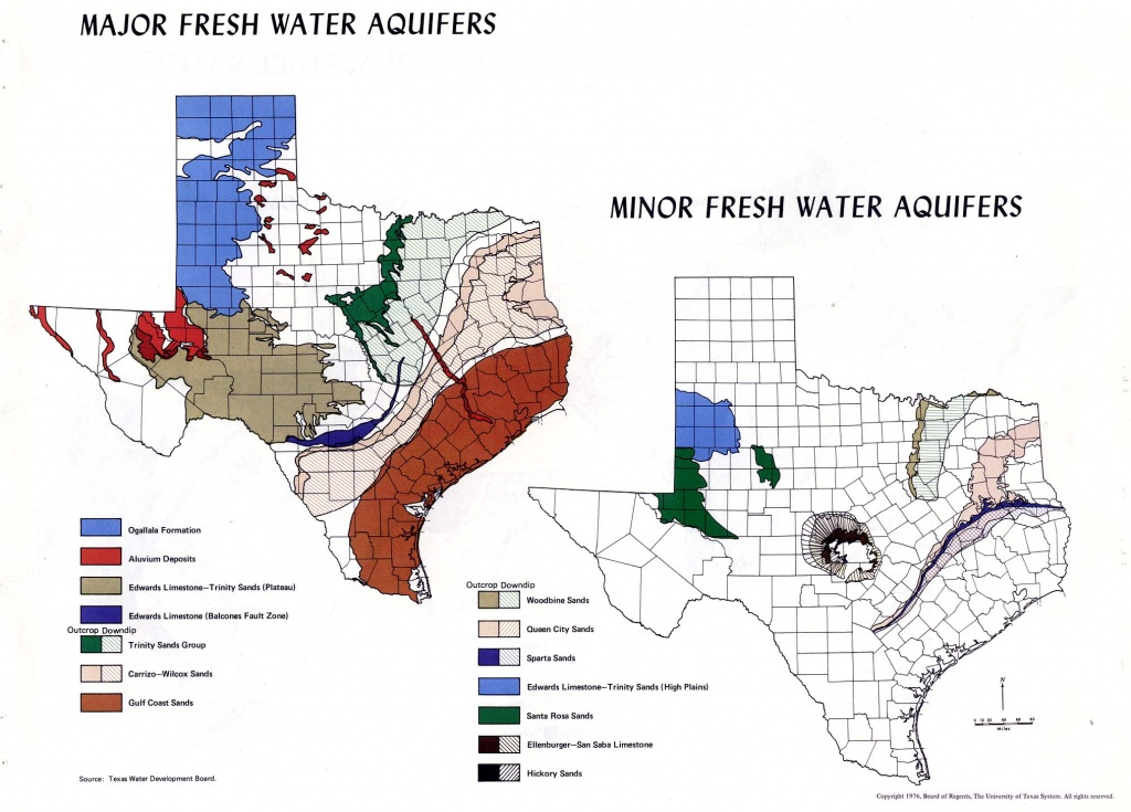 Atlas Of Texas - Perry-Castañeda Map Collection - Ut Library Online - Texas Water Well Location Map