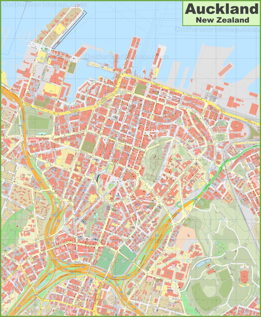 Auckland Cbd Map - Printable Map Of Auckland