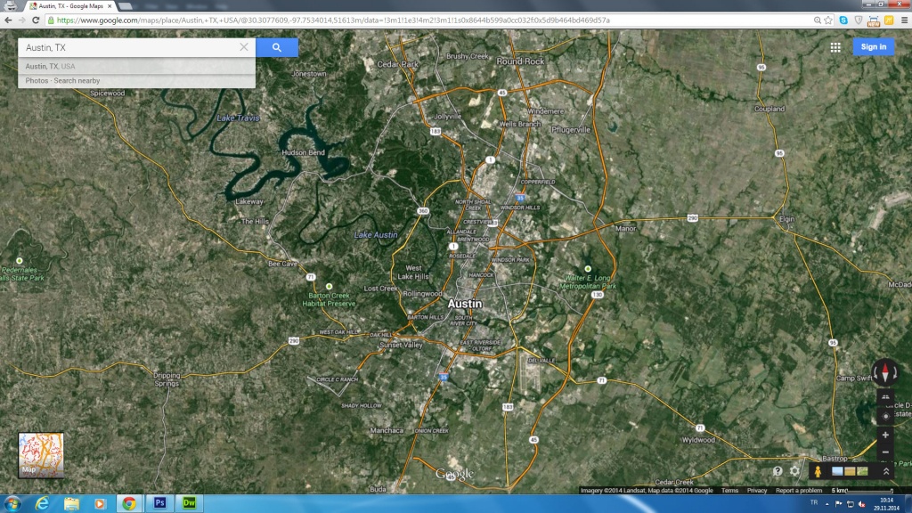Austin, Texas Map - Austin Texas Google Maps