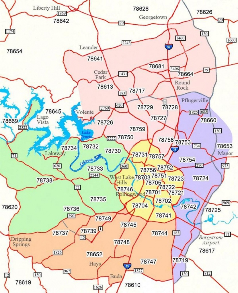 Texas Zip Code Map Printable Maps