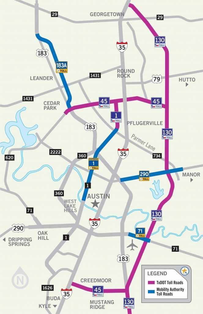 Austin Toll Road Map - Map Of Austin Toll Road (Texas - Usa) - Texas Toll Roads Map