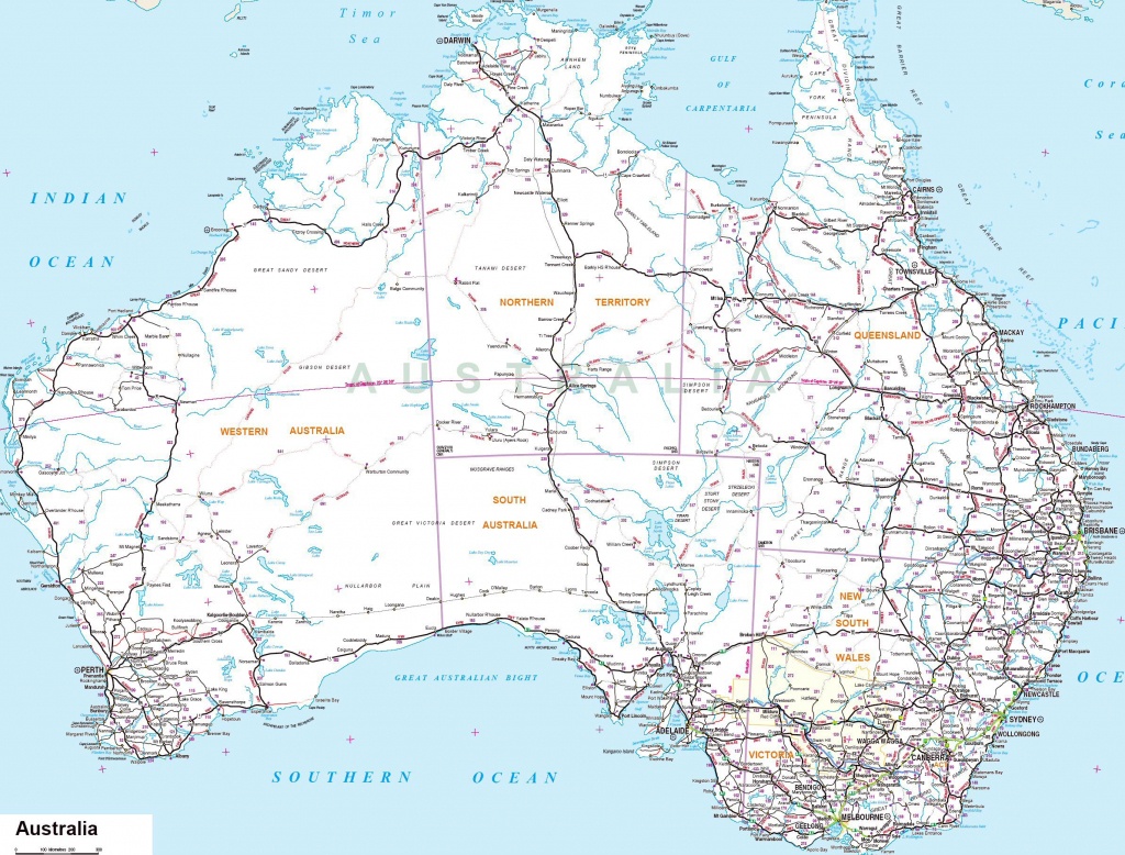 Free Printable Map Of Australia | Printable Maps
