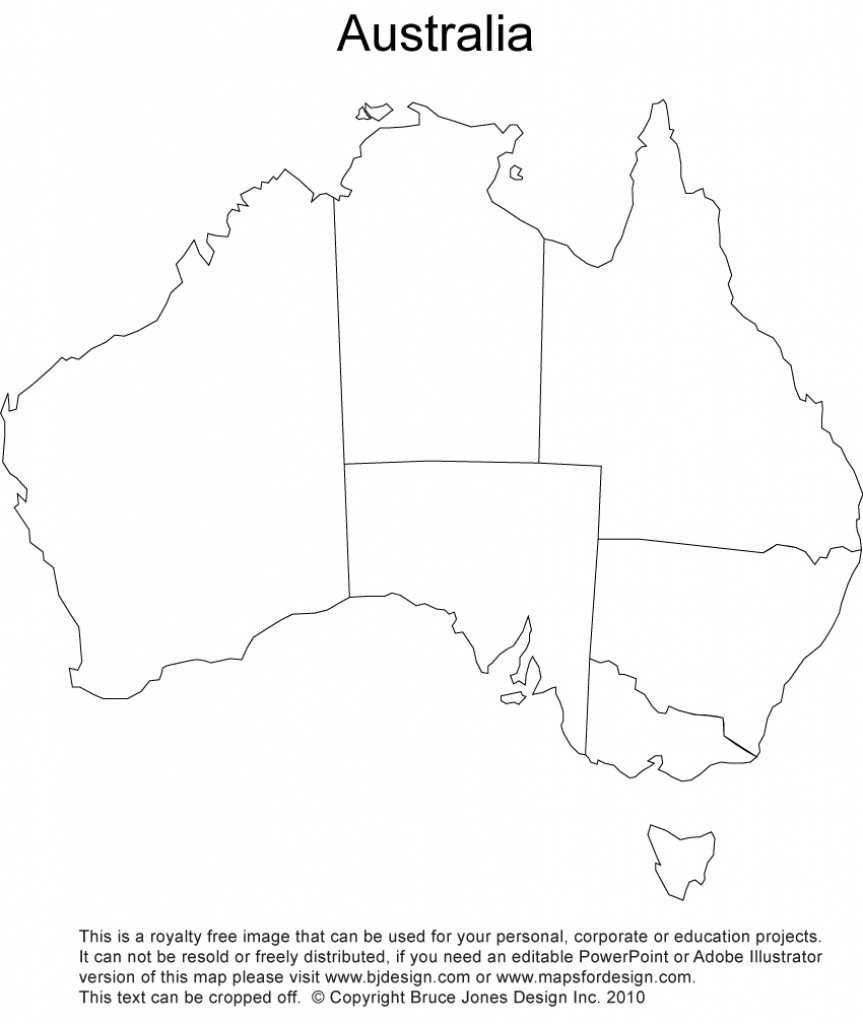 Australia Printable, Blank Maps, Outline Maps • Royalty Free - Free Printable Map Of Australia