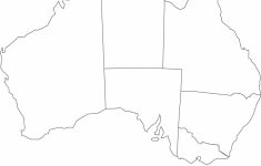 Printable Map Of Australia With States