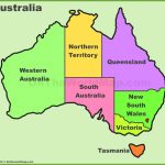 Australia States And Territories Map | List Of Australia States And   Printable Map Of Australia With States