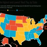 Average Income And Cost Of Living In Every State | Money   California Cost Of Living Map