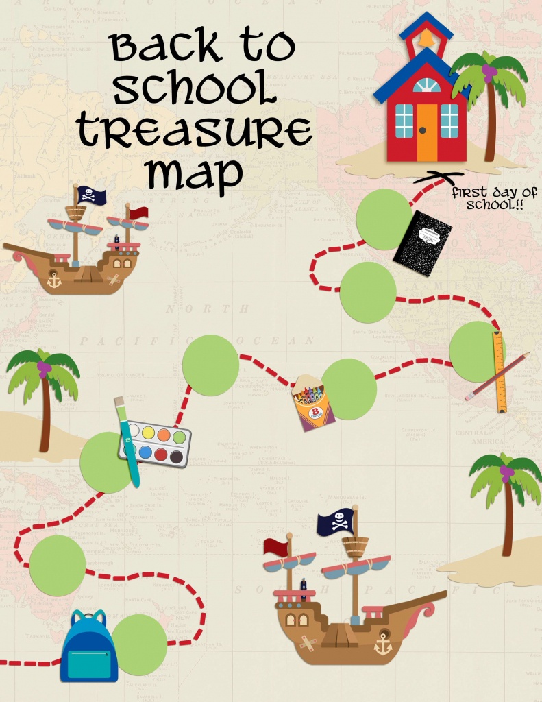 Back To School Treasure Map - Your Everyday Family - Make Your Own Treasure Map Printable