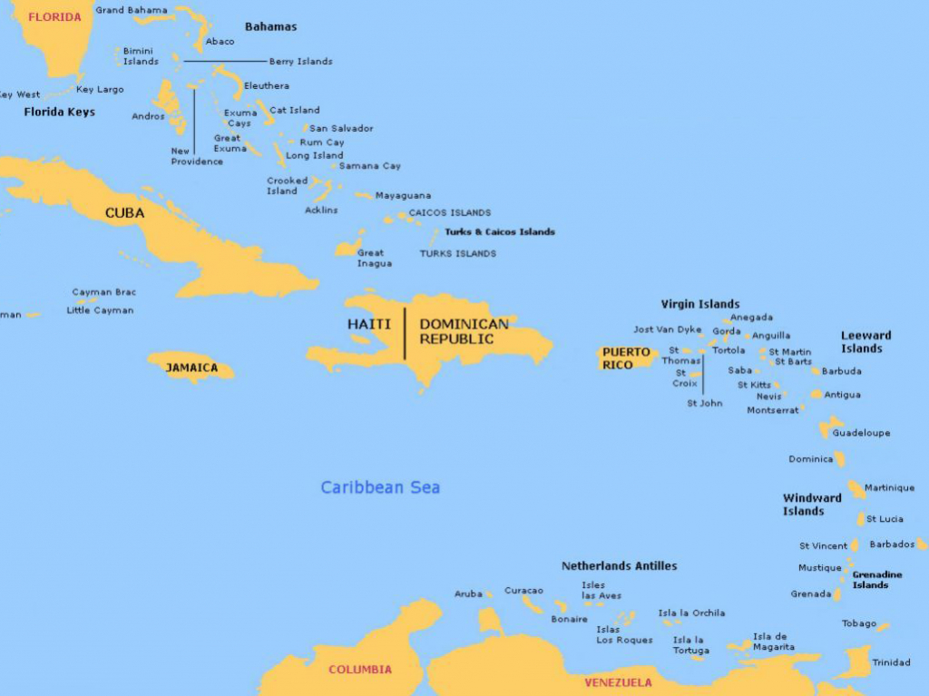 Bahamas And Caribbean Passage And Route Planner - Map Of Florida And Bahamas