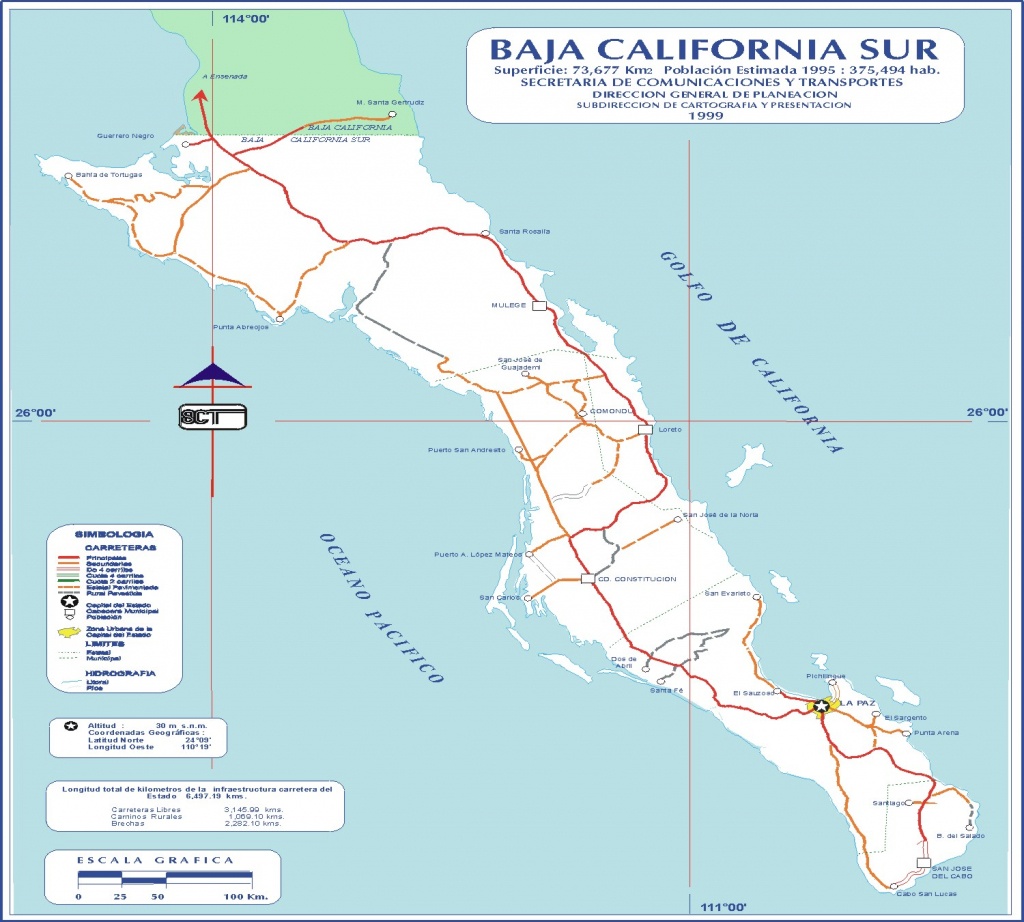 Baja California Map - Baja California • Mappery - Baja California Norte Map