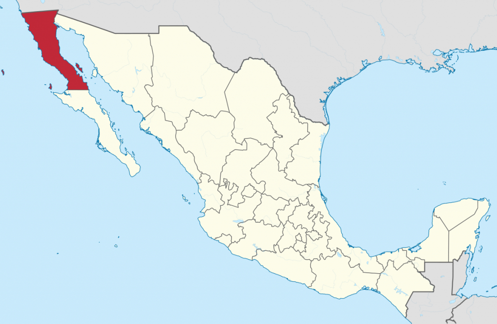Baja California - Wikipedia - San Quintin Baja California Map