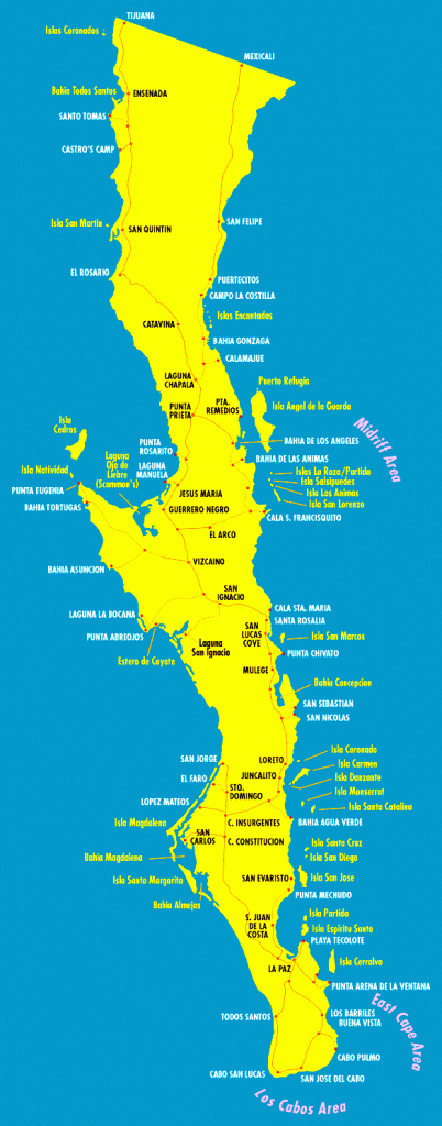 Baja Map - Detailed Baja California Map