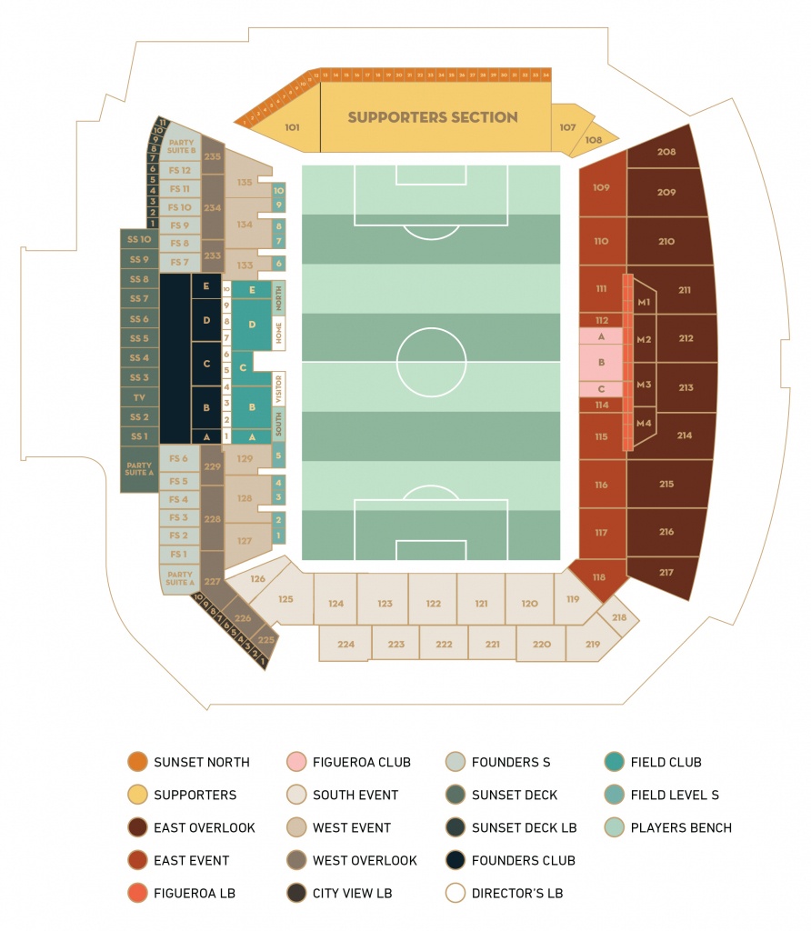 Banc Of California Stadium - Banc Of California Stadium Map