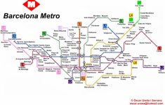 Barcelona Metro Map Printable