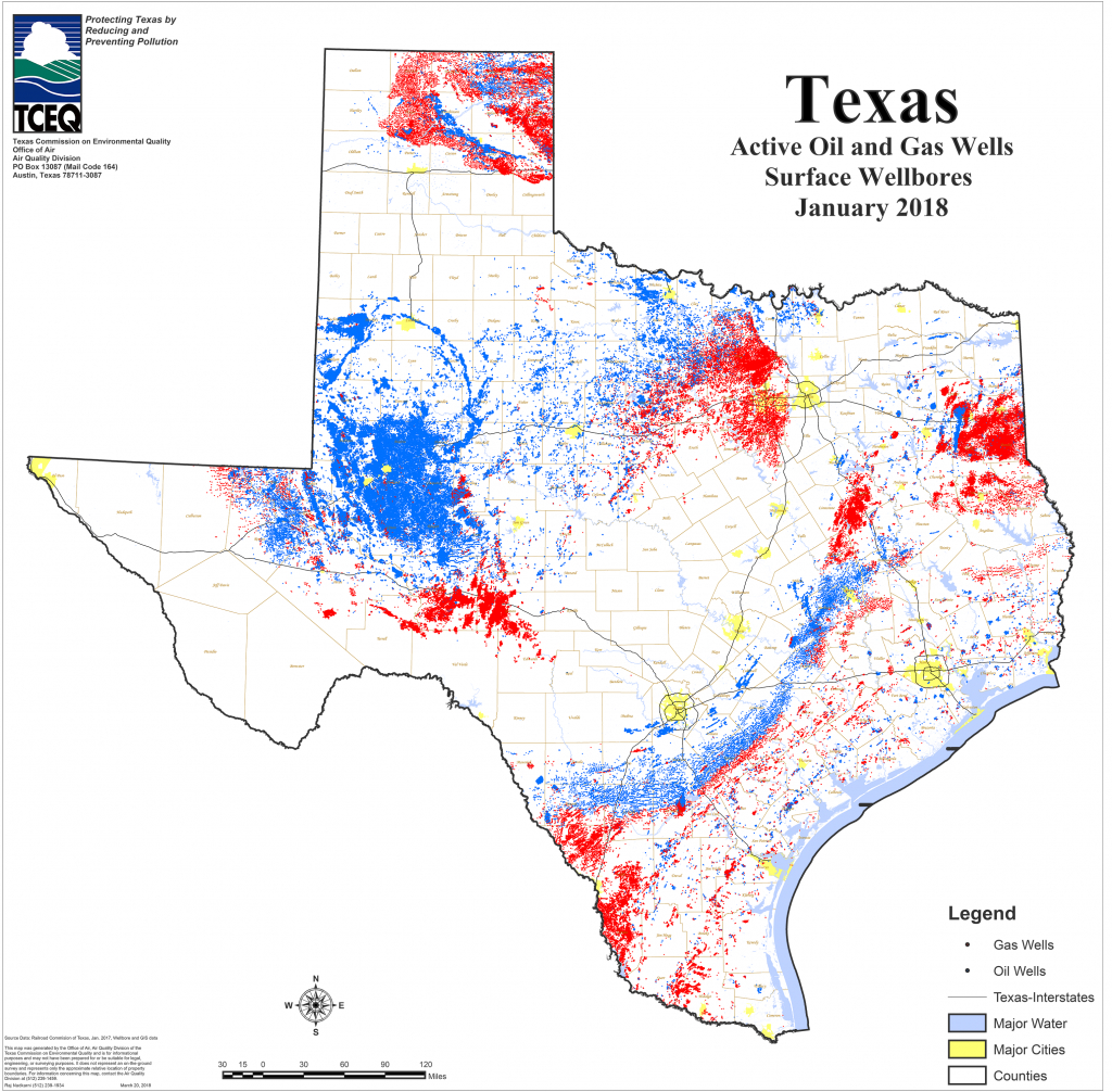 Barnett Shale Maps And Charts - Tceq - Www.tceq.texas.gov - Map Of Drilling Rigs In Texas