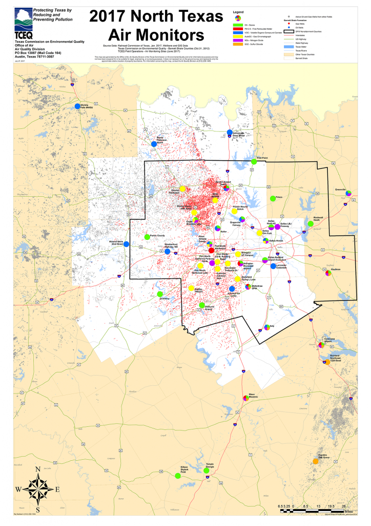 Barnett Shale Maps And Charts - Tceq - Www.tceq.texas.gov - Texas Air Quality Map