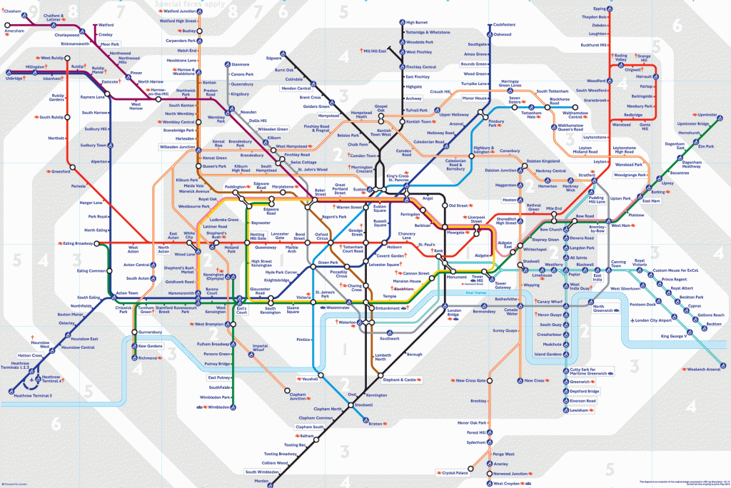 Printable London Tube Map | Printable London Underground Map 2012 ...