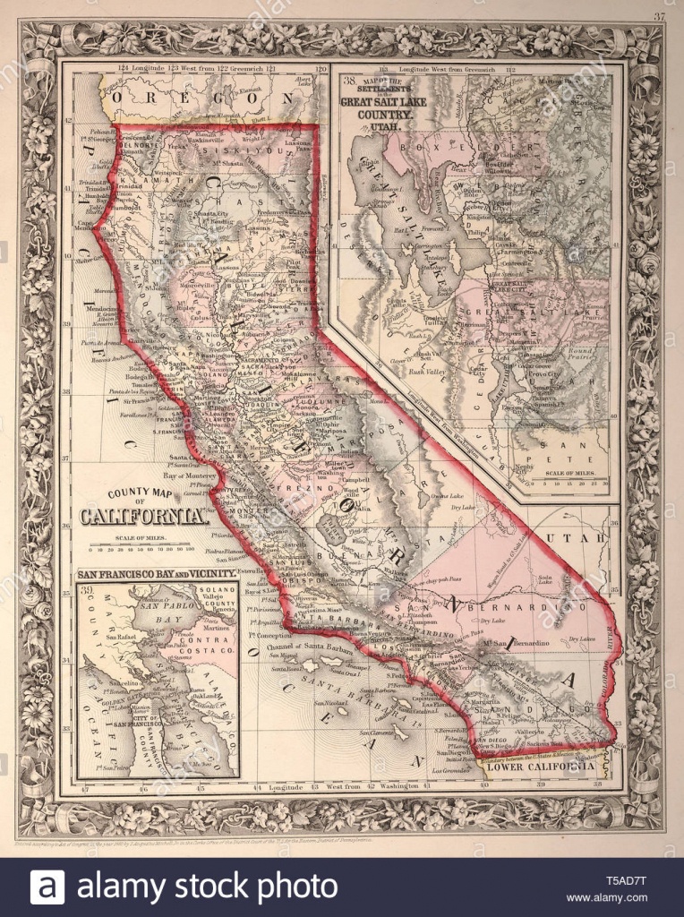 Beautiful Vintage Hand Drawn Map Illustrations Of California From - California Map Book