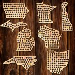 Beer Cap Map Of Your Home State   Florida Beer Cap Map