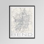 Bend Oregon Map Bend City Map Print Bend Map Poster Bend | Etsy   Printable Map Of Bend Or