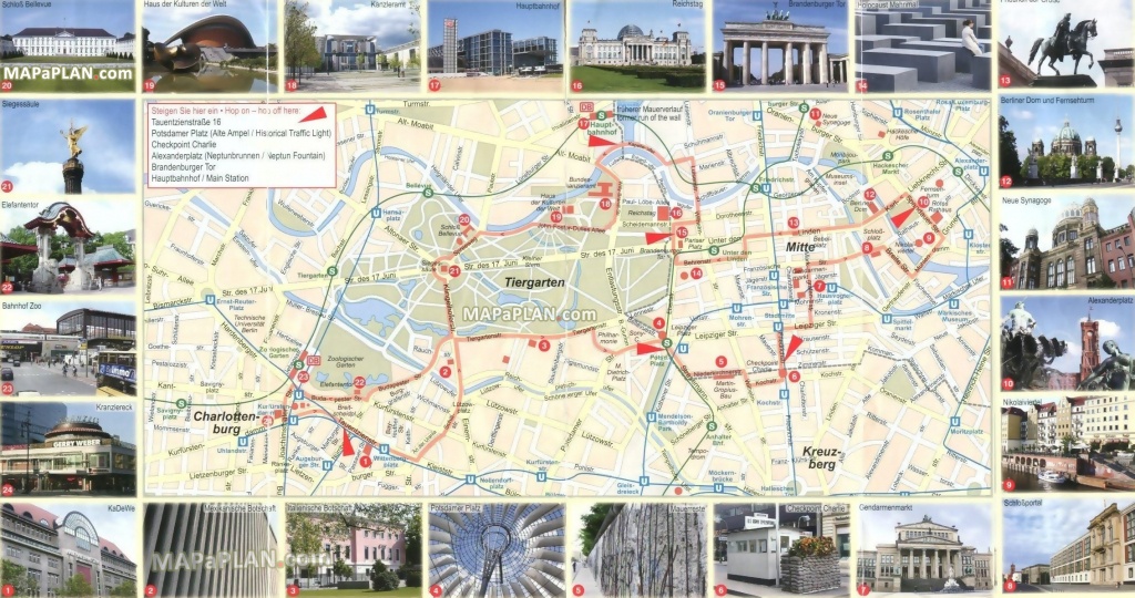 Berlin Maps - Top Tourist Attractions - Free, Printable City Street Map - Berlin Tourist Map Printable