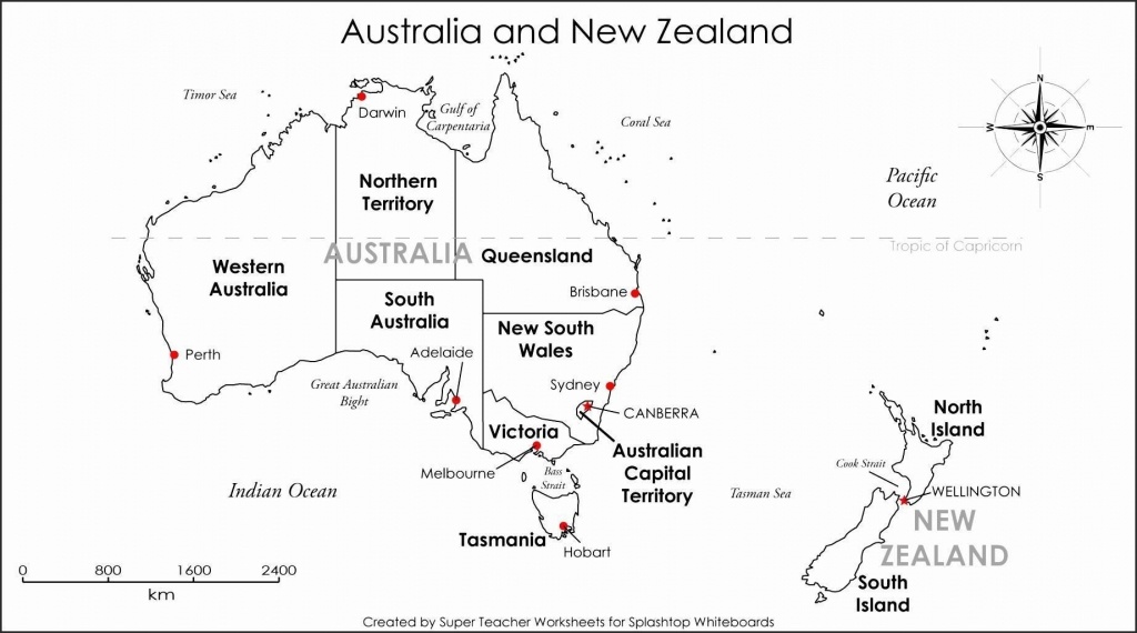 Best Photos Of Australia Map Printable Outline In With States And - Printable Map Of Australia With States And Capital Cities