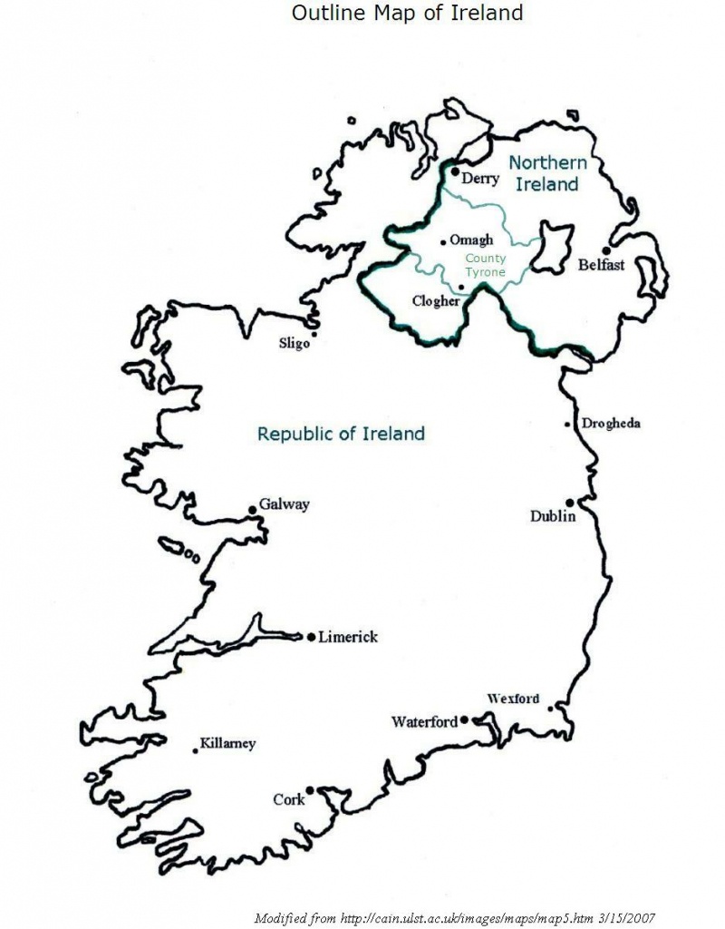 Best Photos Of Ireland Map Outline Printable - Ireland Map Outline - Printable Blank Map Of Ireland