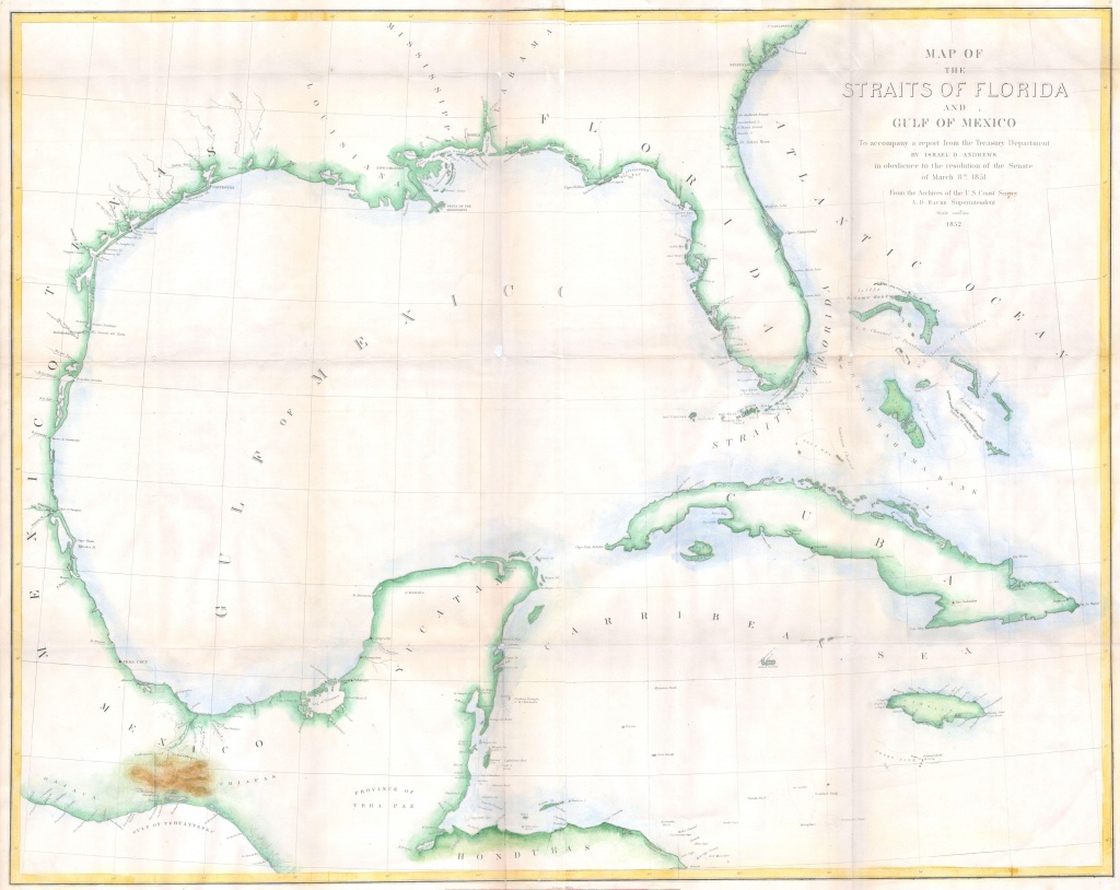 Bestand:1852 Andrews Map Of Florida, Cuba And The Gulf Of Mexico - Florida Gulf Map