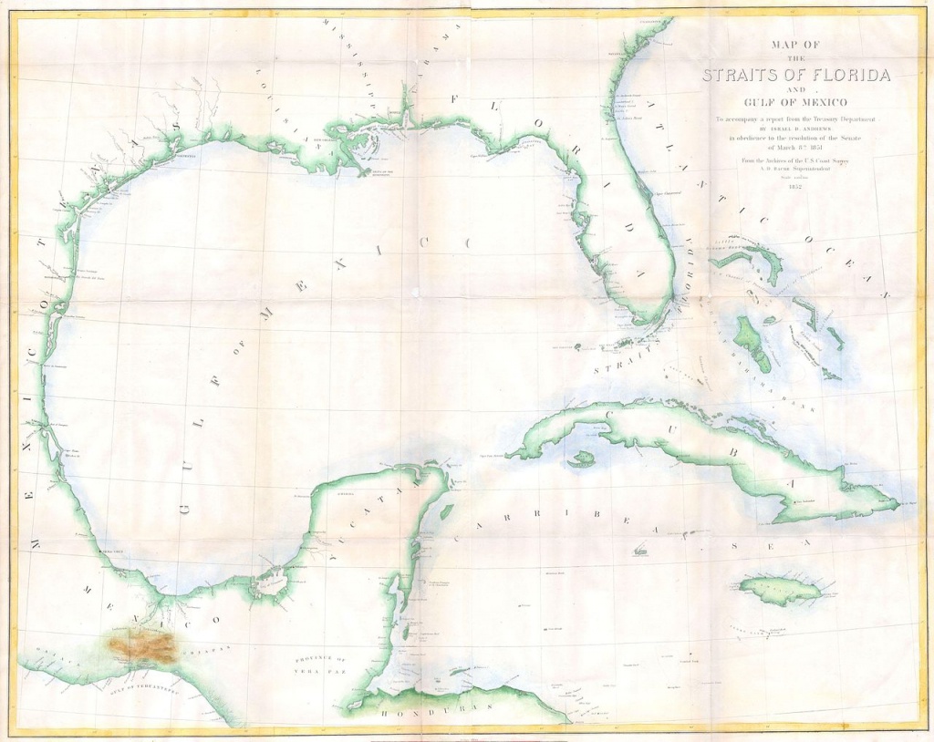 Bestand:1852 Andrews Map Of Florida, Cuba And The Gulf Of Mexico - Mexico Florida Map