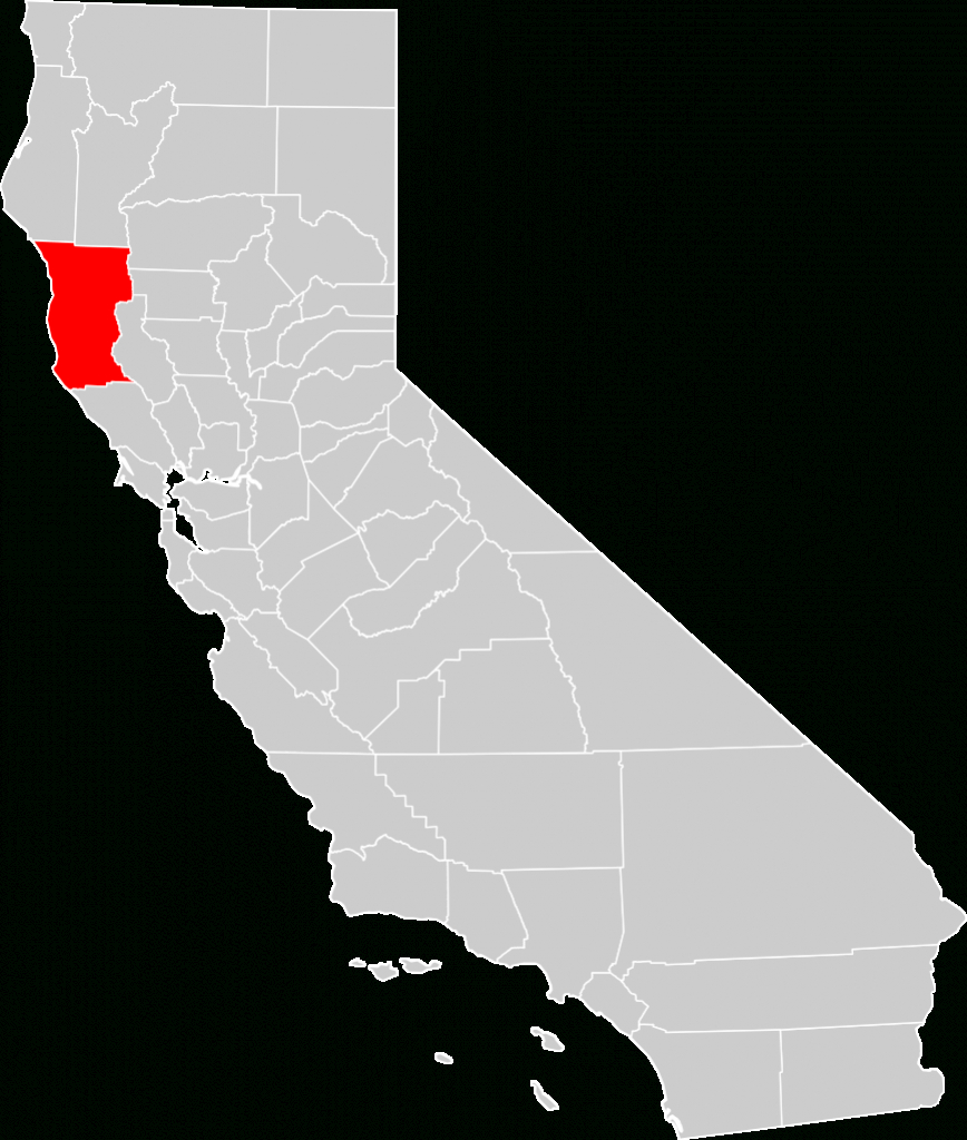 Bestand:california County Map (Mendocino County Highlighted).svg - Mendocino County California Map
