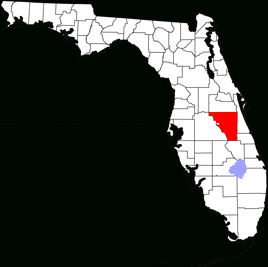 Bestand:map Of Florida Highlighting Osceola County.svg - Wikipedia - Map Of Osceola County Florida