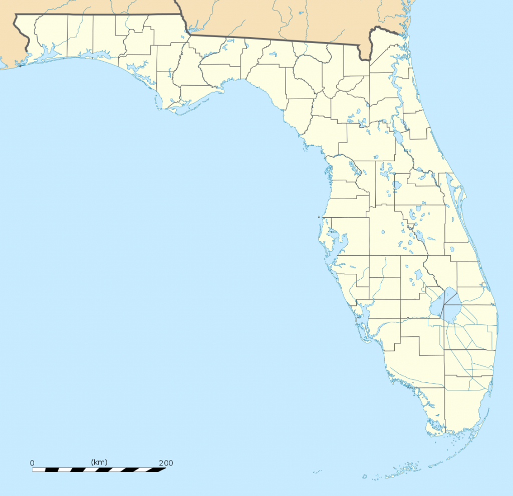Bestand:usa Florida Location Map.svg - Wikipedia - Where Is Apalachicola Florida On The Map