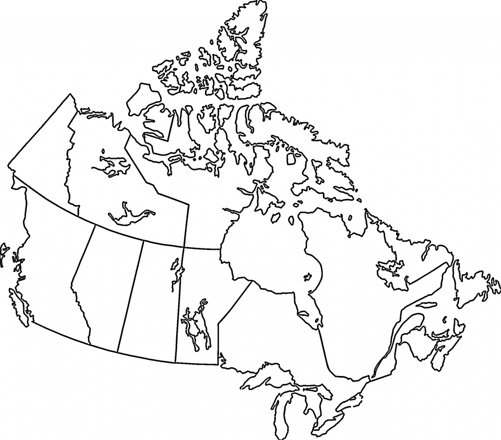 Bigmapofcanada Free Print Map Canada Black And White 16 - Printable Map Of Canada