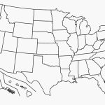 Black And White Map Of Us   Maplewebandpc   United States Map Outline Printable