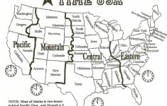 Maps With Time Zones Printable