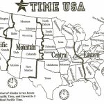 Black And White Us Time Zone Map   Google Search | Social Studies   Printable Us Time Zone Map