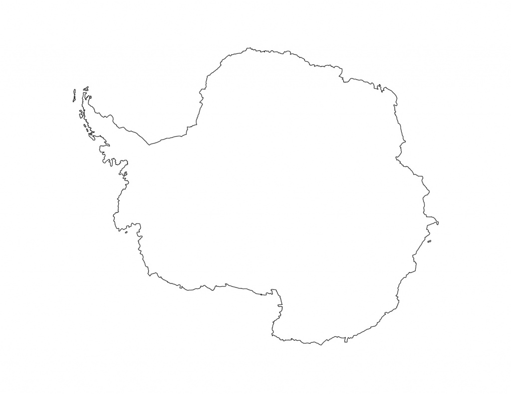 Blank Antarctica Map Printable - Printable Map Of Antarctica