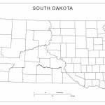Blank County Map Of South Dakota   South Dakota County Map Printable